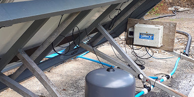 Using a solar pumping system to supply water to farm stock fields