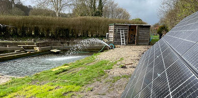 Solar Powered Borehole Pumping System for Fish Farm